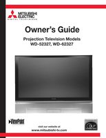 Mitsubishi WD52327 WD62327 TV Operating Manual